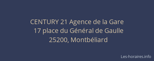 CENTURY 21 Agence de la Gare