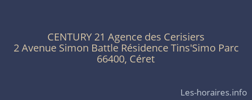 CENTURY 21 Agence des Cerisiers