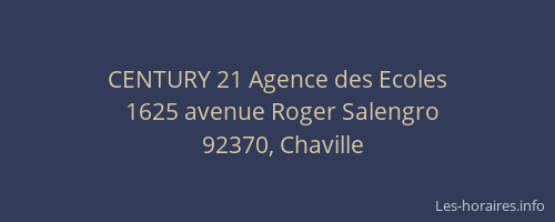 CENTURY 21 Agence des Ecoles