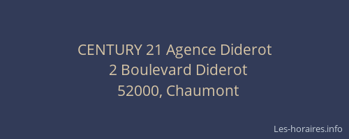 CENTURY 21 Agence Diderot