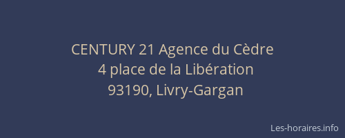 CENTURY 21 Agence du Cèdre
