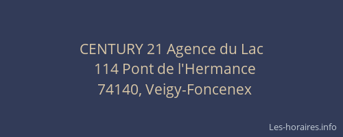 CENTURY 21 Agence du Lac
