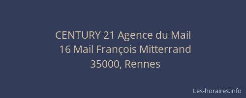 CENTURY 21 Agence du Mail