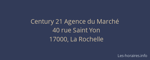 Century 21 Agence du Marché