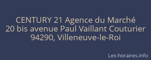 CENTURY 21 Agence du Marché
