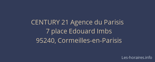 CENTURY 21 Agence du Parisis