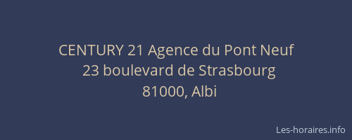 CENTURY 21 Agence du Pont Neuf