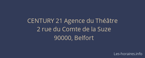 CENTURY 21 Agence du Théâtre
