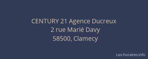 CENTURY 21 Agence Ducreux