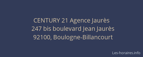 CENTURY 21 Agence Jaurès