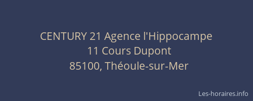 CENTURY 21 Agence l'Hippocampe