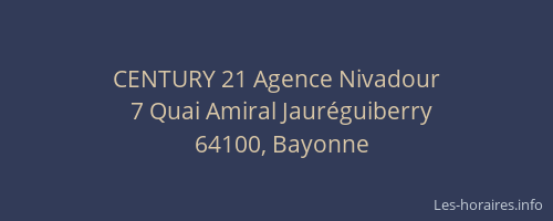 CENTURY 21 Agence Nivadour