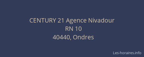 CENTURY 21 Agence Nivadour