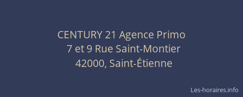 CENTURY 21 Agence Primo