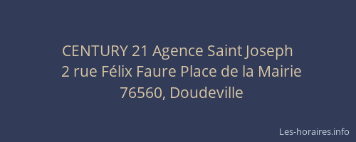 CENTURY 21 Agence Saint Joseph