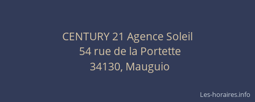 CENTURY 21 Agence Soleil