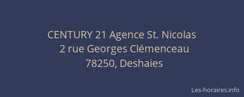 CENTURY 21 Agence St. Nicolas