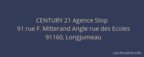 CENTURY 21 Agence Stop