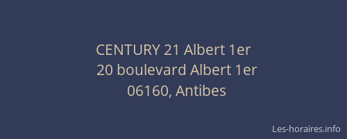 CENTURY 21 Albert 1er