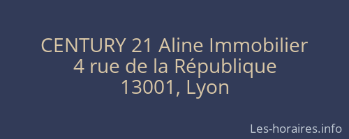CENTURY 21 Aline Immobilier
