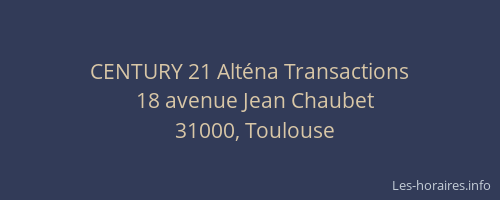 CENTURY 21 Alténa Transactions