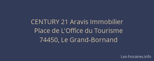 CENTURY 21 Aravis Immobilier