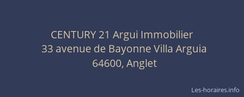 CENTURY 21 Argui Immobilier
