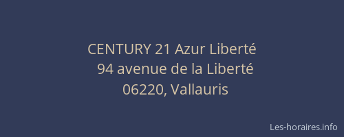 CENTURY 21 Azur Liberté