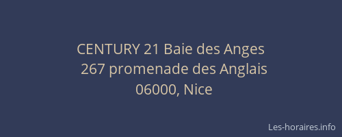 CENTURY 21 Baie des Anges