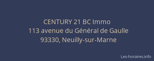 CENTURY 21 BC Immo