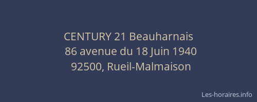 CENTURY 21 Beauharnais