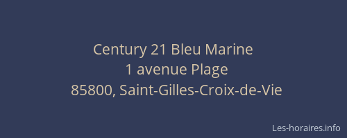 Century 21 Bleu Marine