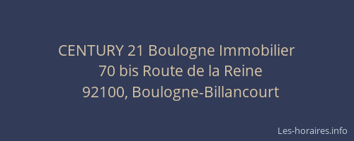 CENTURY 21 Boulogne Immobilier
