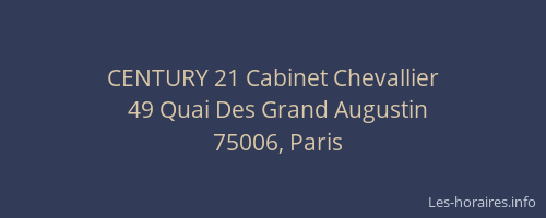 CENTURY 21 Cabinet Chevallier