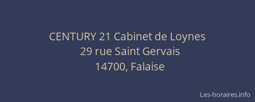 CENTURY 21 Cabinet de Loynes