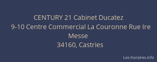 CENTURY 21 Cabinet Ducatez