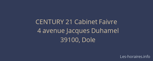 CENTURY 21 Cabinet Faivre