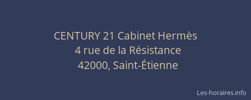 CENTURY 21 Cabinet Hermès