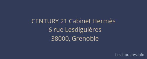 CENTURY 21 Cabinet Hermès