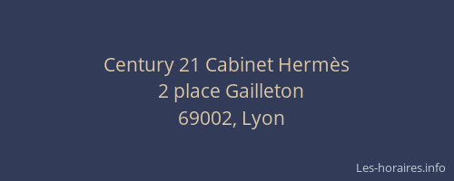 Century 21 Cabinet Hermès