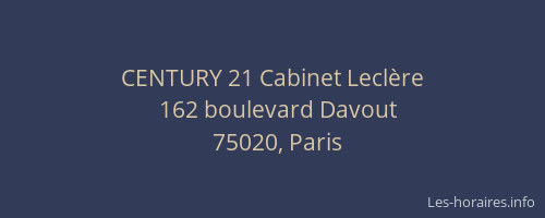 CENTURY 21 Cabinet Leclère