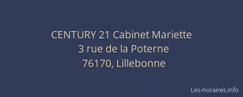 CENTURY 21 Cabinet Mariette