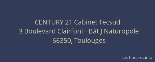 CENTURY 21 Cabinet Tecsud