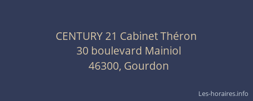 CENTURY 21 Cabinet Th&eacute;ron