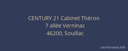 CENTURY 21 Cabinet Th&eacute;ron