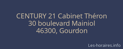 CENTURY 21 Cabinet Théron