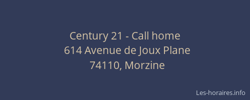 Century 21 - Call home