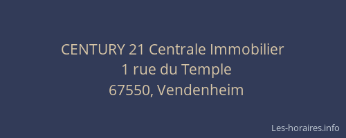 CENTURY 21 Centrale Immobilier