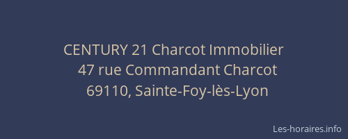 CENTURY 21 Charcot Immobilier
