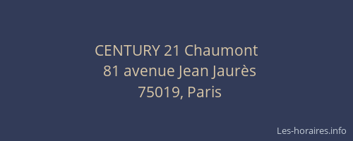 CENTURY 21 Chaumont